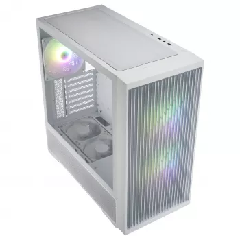 Fortron M330 torre Micro-ATX branca, vidro temperado, 1x ventoinha 120mm