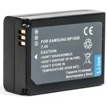 Samsung BP-1030 bateria de iões de lítio para câmaras da série NX, 7,4 V 1030 mAh