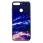 Capa de vidro temperado para a parte traseira Evelatus Samsung Galaxy A7 (2018) - Starry Night