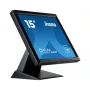 Iiyama ProLite T1531SAW-B5 Monitor LED tátil resistivo 15 polegadas XGA, 4:3, DVI-D/VGA, USB, altifalantes, frente IP54, VESA, Preto