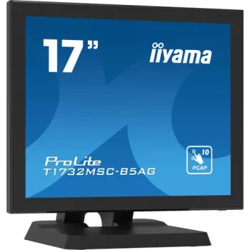 Iiyama ProLite T1732MSC-B5AG Monitor LED tátil 17 polegadas - 5:4 SXGA, capacitivo projetado, multitoque de 10 pontos, HDMI/DVI/VGA, USB, altifalantes, Preto