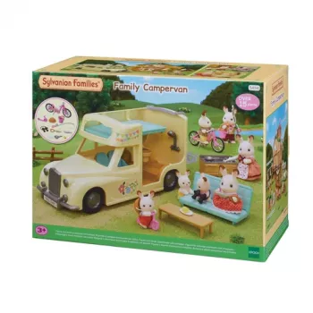 EPOCH Sylvanian Families Conjunto de brincar Autocaravana - Veículo de aventura de campismo familiar