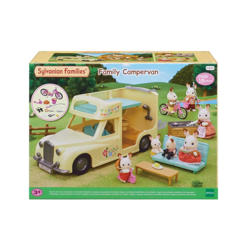 EPOCH Sylvanian Families Conjunto de brincar Autocaravana - Veículo de aventura de campismo familiar