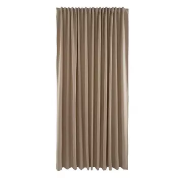 Bari painel de cortina cinzento-claro 260x280 cm, translúcido, liso, sem forro, 1 painel
