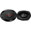 JVC CS-DR6932 altifalantes coaxiais de 3 vias 6x9 polegadas para automóvel, 500W pico, 70W RMS, woofer de carbono-mica, tweeter PEI, 4 Ohm