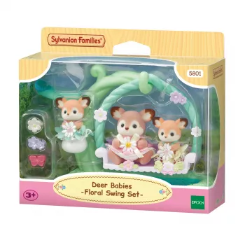 Sylvanian Families Conjunto de Brincar Corça Bebé com Baloiço de Flores