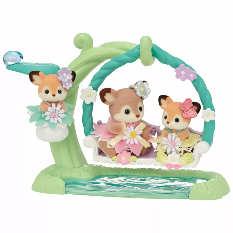 Sylvanian Families Conjunto de Brincar Corça Bebé com Baloiço de Flores