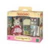 Conjunto de cozinha Epoch Sylvanian Families mãe coelho de chocolate