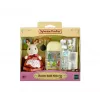 Conjunto de cozinha Epoch Sylvanian Families mãe coelho de chocolate
