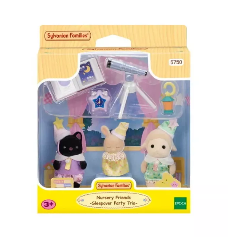 Conjunto de brincar Sylvanian Families casa na árvore de aventura com festa do pijama