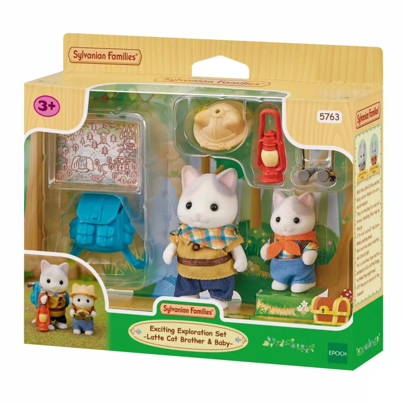 Conjunto de exploração e aventura Sylvanian Families com duas figuras