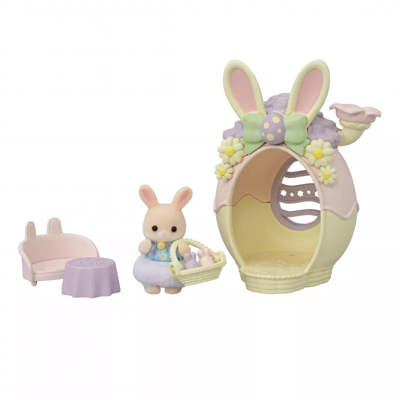 Conjunto de brincar Sylvanian Families coelhinhos da Páscoa