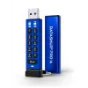 iStorage datAshur PRO+A 32GB USB 3.2 Gen 1 Pen USB com encriptação de hardware e autenticação por PIN, FIPS 140-3 Nível 3, IP68, proteção contra ataques de força bruta