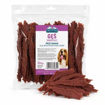 Filetes de ganso tenros PETITTO para cães 500g