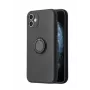 iLike Apple iPhone 13 Pro Max capa de silicone com anel preta