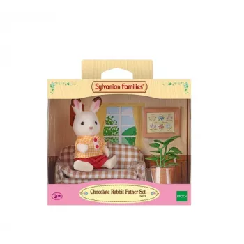Sylvanian Families coelho de chocolate pai conjunto sala de estar