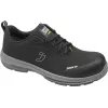 NO NAME sapatos de segurança SJ FLUXS3S Low 46 - S3S SR FO HRO biqueira compósita, sem metal, preto/cinzento