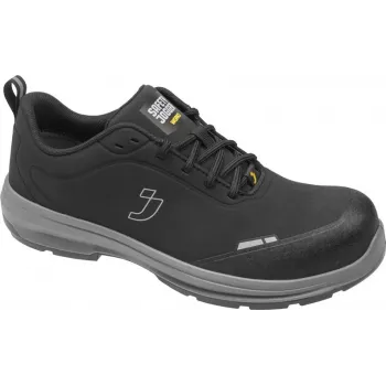 NO NAME sapatos de segurança SJ FLUXS3S Low 46 - S3S SR FO HRO biqueira compósita, sem metal, preto/cinzento