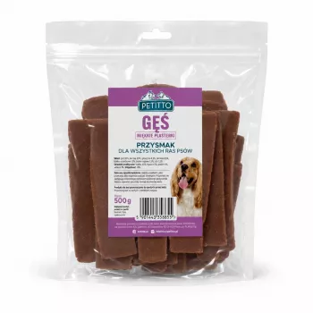 PETITTO fatias de ganso, snacks para cães