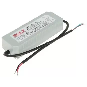 Fonte de alimentação comutada GLP 24V/8.3A/GPV 200W IP67 driver LED