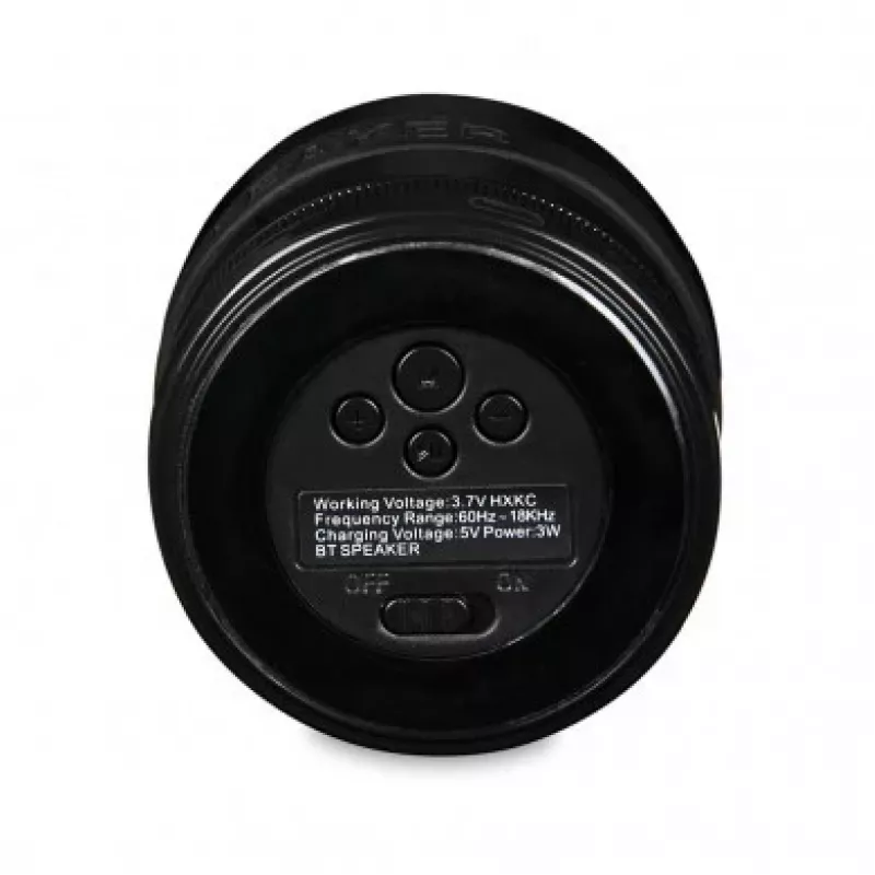 Altifalante IBOX STRIDER Bluetooth portátil sem fios com rádio FM, mãos-livres, 5W RMS, AUX 3,5mm, USB, MicroSD, preto