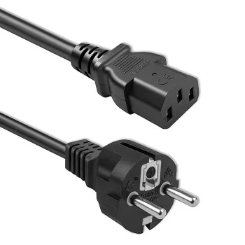 Cabo de alimentação QOLTEC 54627 Schuko para IEC C13 3m 3x1mm² preto