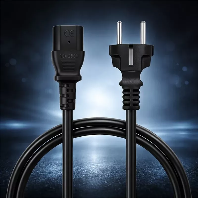 Cabo de alimentação QOLTEC 54627 Schuko para IEC C13 3m 3x1mm² preto