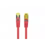 Cabo de patch de cobre LANBERG Cat.6A S/FTP LSZH 20m vermelho - testado Fluke