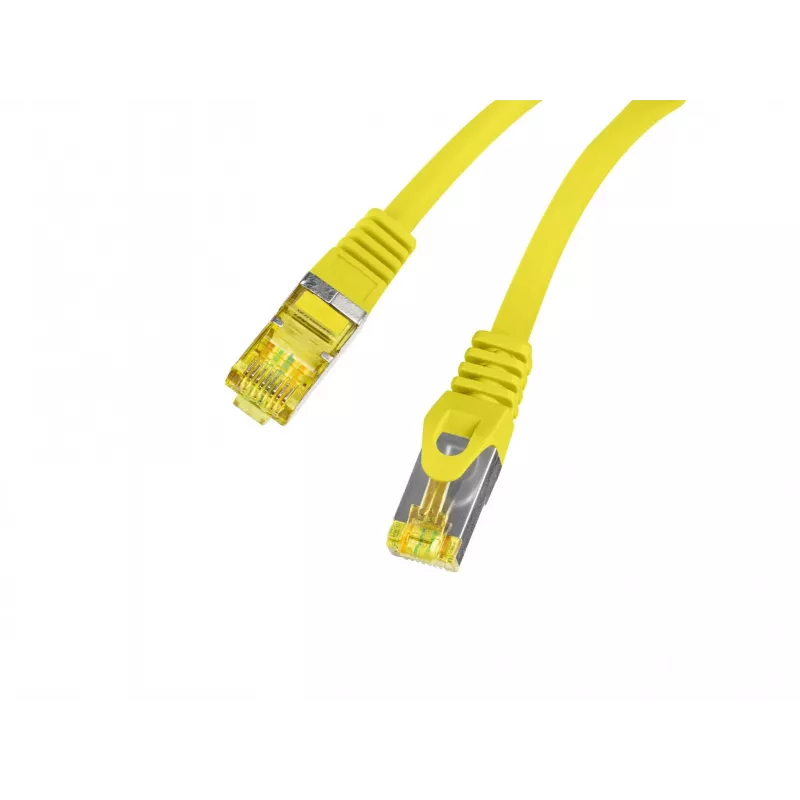 Cabo de patch de cobre LANBERG Cat.6A S/FTP LSZH 20m amarelo testado Fluke