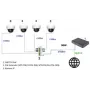 Switch industrial Gigabit PoE+ para calha DIN DELTA SPT-POE/4G-POE-DIN-E de 5 portas, 4x PoE+ 30 W, orçamento de 60 W, modo extensor, -40 a 75 °C