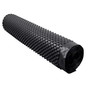 Membrana nodular em HDPE para isolamento vertical de fundações 1,5 m x 20 m (30 m²) - preta