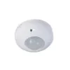 MACLEAN MCE19 Detetor de movimento PIR de teto – cobertura 360°, carga de lâmpadas incandescentes 1200 W / carga LED 300 W, tempo e lux ajustáveis, branco