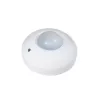 MACLEAN MCE19 Detetor de movimento PIR de teto – cobertura 360°, carga de lâmpadas incandescentes 1200 W / carga LED 300 W, tempo e lux ajustáveis, branco
