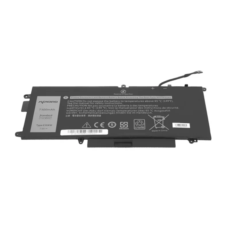 Bateria MOVANO K5XWW para Dell Latitude 5289 7390 2-in-1 - 7300 mAh (55 Wh)
