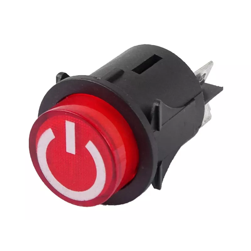 LEAN CARS Interruptor ON/OFF para veículos elétricos de criança 12V 10A interruptor basculante 2 pinos montagem em painel preto