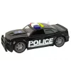 LEAN TOYS Carro de polícia 1:14 veículo RC com luzes e sons preto