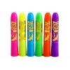 LEAN TOYS Conjunto de pintura facial canetas neon fluorescentes 6 unidades