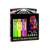 LEAN TOYS Conjunto de pintura facial canetas neon fluorescentes 6 unidades