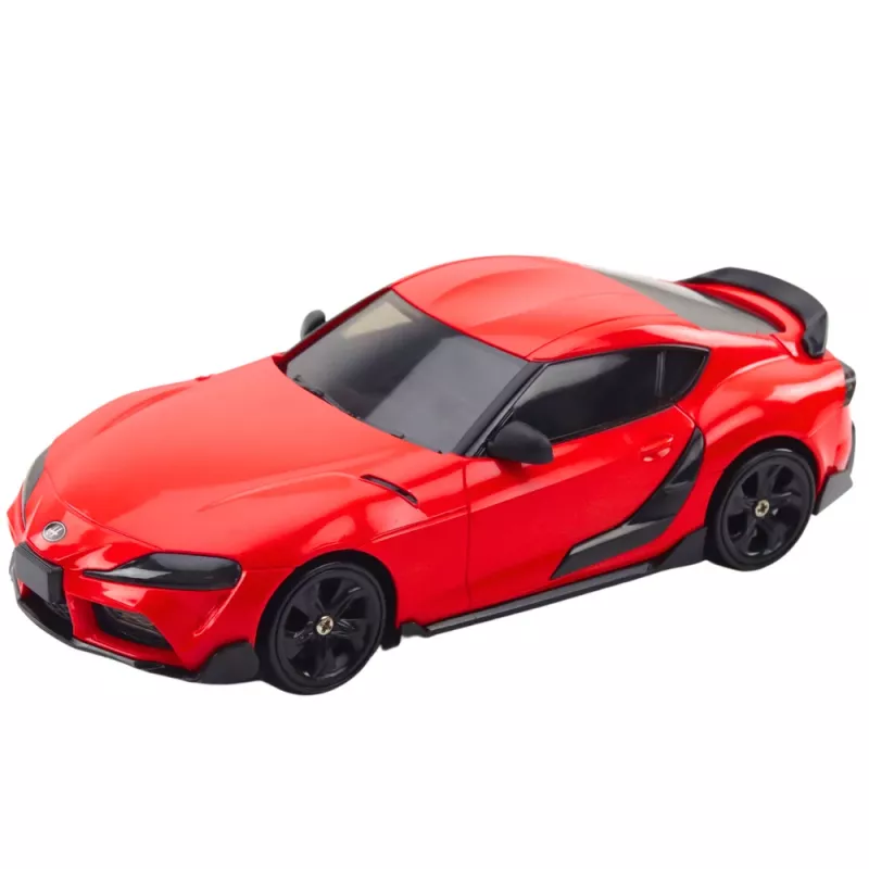LEAN TOYS Carro desportivo de drift com rodas substituíveis, telecomandado, RC 4WD, vermelho, escala 1:10