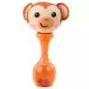 LEAN TOYS Conjunto de chocalhos com bolas macias, motivos de macaco e panda, 2 unidades