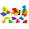 LEAN TOYS Blocos magnéticos cubo mágico puzzle 156 cartas de desafio 9 peças