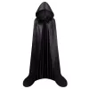 LEAN TOYS Capa com capuz carnaval Halloween preto 150cm