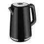 AMICA Chaleira Elétrica 1,7 L KF304 - 2200 W Aço Inoxidável Chaleira Elétrica sem Fios, Prateado/Preto