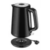 AMICA Chaleira Elétrica 1,7 L KF304 - 2200 W Aço Inoxidável Chaleira Elétrica sem Fios, Prateado/Preto