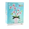 LEAN TOYS orquídea blocos de construção orquídea em vaso rosa e branco 718 peças