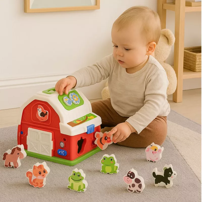 LEAN TOYS quinta interativa com música, animais, luzes e sons