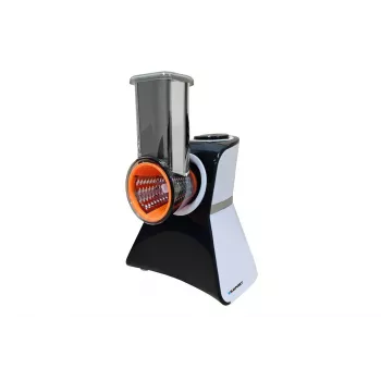 Blaupunkt Slicer FPS502 Máquina de cozinha elétrica 150 W aço inoxidável lâmina serrilhada 190 mm espessura de corte ajustável 0-15 mm preto/prateado
