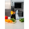 Blaupunkt Slicer FPS502 Máquina de cozinha elétrica 150 W aço inoxidável lâmina serrilhada 190 mm espessura de corte ajustável 0-15 mm preto/prateado