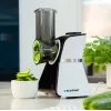 Blaupunkt Slicer FPS502 Máquina de cozinha elétrica 150 W aço inoxidável lâmina serrilhada 190 mm espessura de corte ajustável 0-15 mm preto/prateado