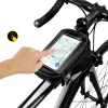 WILDMAN Bike Holder Case M E2 1L preto - bolsa de guiador para smartphone, resistente a salpicos, compatível com ecrã tátil, 1L de arrumação